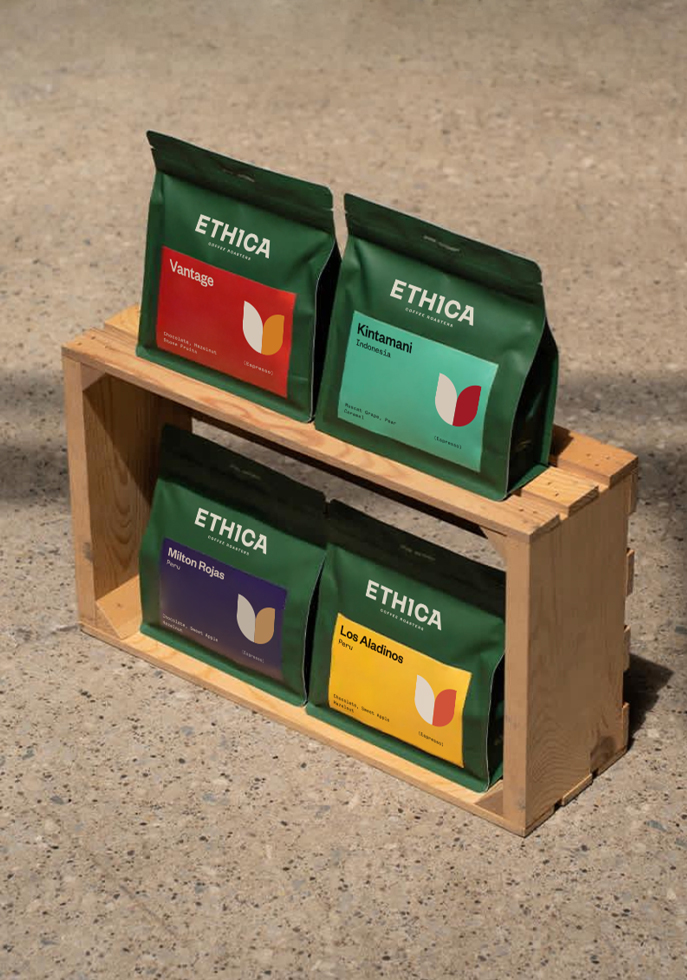 Ethica Coffee Roasters: брендинг и упаковка specialty-coffee