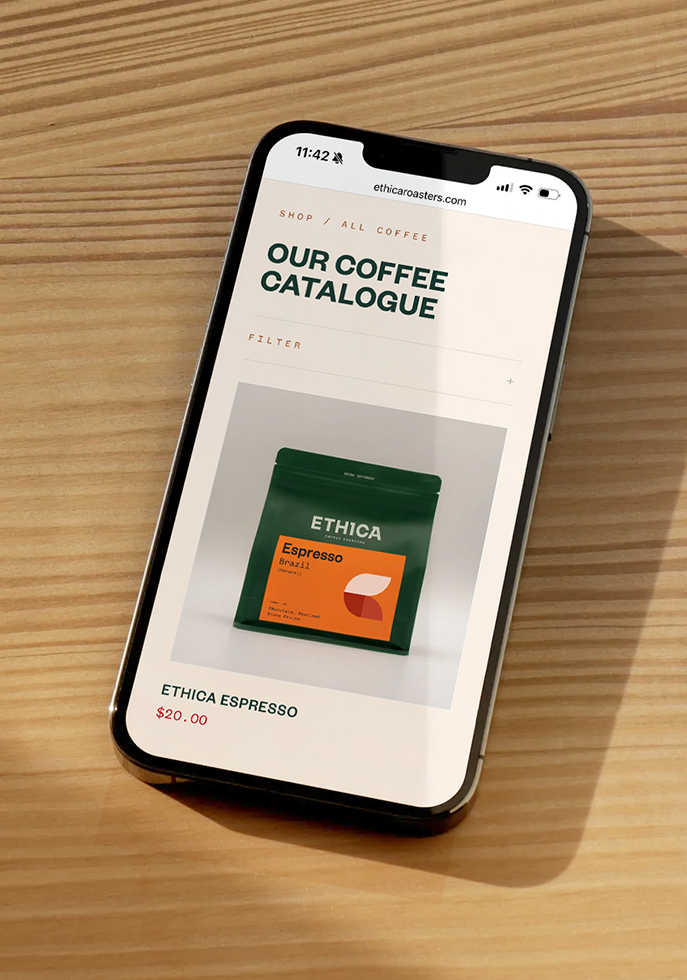 Ethica Coffee Roasters: брендинг и упаковка specialty-coffee